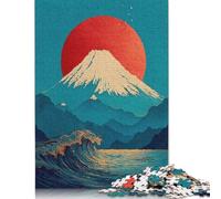 Puzzle Mount Fuji And Ocean Wave Art 1000 Piece Jigsaw Puzzle for Adults And Paper Jigsaw Puzzles Suitable for Adults And Teens 18+ Gift For Birthdays 38x26cm/1000pcs