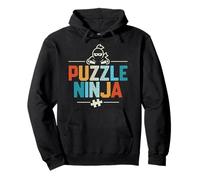 Puzzle Ninja Funny Board Game Retro Jigsaw Puzzle Lovers Pullover Hoodie