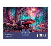 Puzzle Orange And Black Newt In Old Forest Educational Games Jigsaw 1000 Pieces Adults Challenging Home Decoration 70x50cm/1000pcs