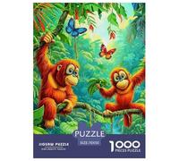 Puzzle Orangutan 1000 Piece for Adults Jigsaw Educational Games Animal Theme Gifts for Men Home Decoration 70x50cm/1000pcs