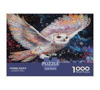 Puzzle Owl 1000 Piece Challenge Toy for Adults,Colorful Cosmic Impossible Jigsaw Puzzles 1000 Pieces Educational Games for Adults Or Families 70x50cm/1000pcs