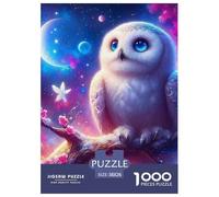 Puzzle Owl 1000 Piece Jigsaw Challenge Toy Nocturnal Bird Theme Decoration Puzzle Ladies' Gifts for Kids And Adults 38x26cm/1000pcs
