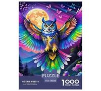 Puzzle Owl 1000 Piece Jigsaw Challenge Toy Nocturnal Bird Theme Home Decoration Ladies' Gifts for Both Adults And Children 38x26cm/1000pcs