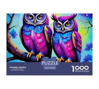 Puzzle Owl 1000 Piece Jigsaw Educational Games Nocturnal Bird Theme Decoration Puzzle Gifts for Men for Kids And Adults 70x50cm/1000pcs