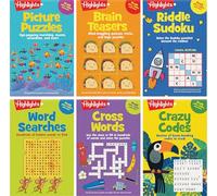 Puzzle Pads Bundle: Puzzle Variety Bundle: 6-book Puzzle Set With Word Searches, Crosswords, Brain Teasers, Sudoku and Logic Games, Puzzle Gift for Super Solvers Ages 8 and Up