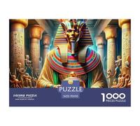 Puzzle Pharaoh 1000 Piece Puzzles for Adults Challenge Toy Ancient Egypt Decoration Puzzle Gifts for Men for Both Adults And Children 70x50cm/1000pcs