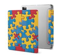 _Puzzle Piece Autism Awareness Tablet Case with Pencil Holder Protective Cover Design IPAD Pro 2020 （11in）