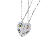 Puzzle Piece Necklace For Women And Men, Sun Moon Cloud Pendant Necklace Puzzle Pendant 2/3/4/5 Pieces, Millennium Puzzle Necklace, Couple Necklace Puzzle Holiday