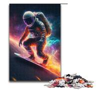 Puzzle Pieces Jigsaw Astro Surfer Wooden Jigsaw Puzzles for Adults Challenging Brain Teaser for Teenagers Family Game Night Fun 1000 PCS(75x50cm)