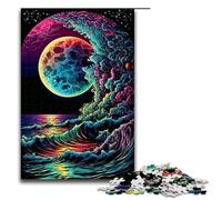 Puzzle Pieces Jigsaw Colorful Waves Puzzles for Adults Brain-Challenging DIY Decorative Game Family Interactive Toy 1000 PCS(75x50cm)