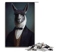 Puzzle Pieces Jigsaw Cute Llama Art Puzzles for Adults Brain-Challenging DIY Decorative Game Family Interactive Toy 1000 PCS(75x50cm)