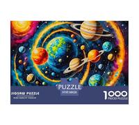 Puzzle Planet 1000 Piece Puzzles for Adults Challenge Toy Universe Theme Home Decoration Ladies' Gifts for Both Adults And Children 38x26cm/1000pcs