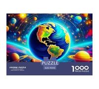 Puzzle Planet 1000 Pieces for Adults Jigsaw Educational Games Universe Theme Home Decoration Gifts for Men for Kids And Adults 70x50cm/1000pcs