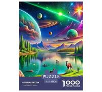 Puzzle Planet 1000 Pieces Puzzles for Adults Puzzle Games Universe Theme Decoration Puzzle Ladies' Gifts for Both Adults And Children 38x26cm/1000pcs