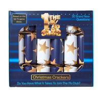 Puzzle Post The 1% Club Christmas Crackers | Official Game | 6 Crackers | Fun Family Christmas Dinner Party Quiz for 6 Players, Ages 14+ | Plastic-Free