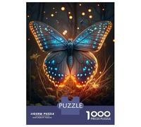 Puzzle Pour Adolescents 1000 Pièces Butterfly Magical Puzzle Pour Adultes Jouet Décoration Murale Course De Vitesse Manuelle Défi Éducatif 52x38cm/1000pcs