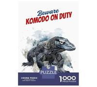 Puzzle Pour Adolescents 1000 Pièces Komodo Dragon Puzzle Pour Adultes Jouet Décoration Murale Course De Vitesse Manuelle Défi Éducatif 38x26cm/1000pcs