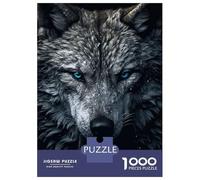 Puzzle Pour Adolescents 1000 Pièces White Wolf Portrait Puzzle Pour Adultes Jouet Décoration Murale Course De Vitesse Manuelle Défi Éducatif 70x50cm/1000pcs