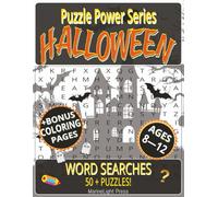 Puzzle Power Series Halloween: 50+ Spooky Word Search Puzzles for Kids Ages 8-12 - Fun Halloween Activities to Boost Vocabulary and Focus / 8.5x11 ... Gift for Vacations & Holidays and Relaxation.
