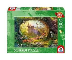 Puzzle Pq 1000 Fairy Tale Castle And Magical Forest Schmidt