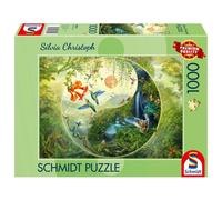 Puzzle Pq 1000 In The Forest Of Hummingbirds Schmidt Puzzle Top