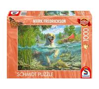 Puzzle Pq 1000 Mark Fredrickson Labrador Fishing Schmidt Puzzle