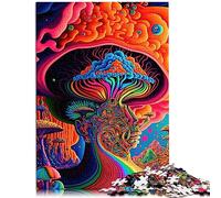 Puzzle Psychedelic 1000 piece jigsaw puzzles wooden puzzle Suitable for adults and children over 12 years old Decompressing Intellectual Educational Toy Size: 50x75cm