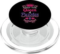Puzzle Queen Crossword Lover Gift PopSockets PopGrip for MagSafe