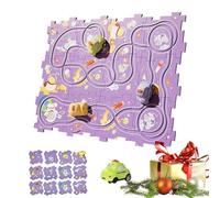Puzzle Racer | Puzzle Track Play Set - Practice Spatial Thinking and DIY Puzzle Course Parent-Child Interaction Toy for Christmas, New Year's Gift