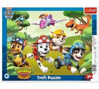 Puzzle ramkowe 25 elementów. Psi Patrol. Wyczynowe triki piesków - Trefl