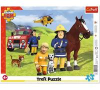 Puzzle ramkowe 25 elementów. Strażak Sam. Zawsze na straży - Trefl