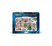 Puzzle - RAVENSBURGER - The Christmas City - 1000 pieces - 70 x 50 cm - Unique shaped pieces