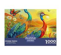 Puzzle Red-crowned Crane 1000 Pieces for Adults Jigsaw Educational Games Crane Themed Decoration Puzzle Gifts for Men for Both Adults And Children 38x26cm/1000pcs