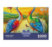 Puzzle Red-crowned Crane 1000 Pieces for Adults Jigsaw Educational Games Crane Themed Home Decoration Gifts for Men for Both Adults And Children 70x50cm/1000pcs