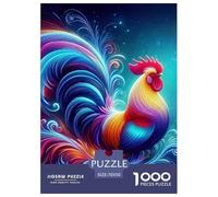 Puzzle Rooster 1000 Piece Jigsaw Educational Games Poultry Theme Decoration Puzzle Gifts for Men for Both Adults And Children 70x50cm/1000pcs