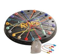 Puzzle Rope Game - Toy to Coloured Knots, Sorting ďi Stack, Set đi Trainer for Development of Cognitive Dexterity, Dí Activities ďí Miglioramen
