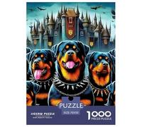 Puzzle ROTTWEILER 1000 Piece Puzzles for Adults Challenge Toy Gothic Style Home Decoration Gifts for Men for Both Adults And Children 70x50cm/1000pcs