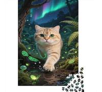 Puzzle Russian Blue 1000 Piece Challenge Toy for Adults, Magical Forest Impossible Jigsaw Puzzles 1000 Piece Educational Game Puzzle Gifts 1000pcs (75x50cm)