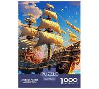 Puzzle Sailboat 1000 Piece Puzzles for Adults 100% Recycled Cardboard Nautical Theme Ladies' Gifts Decoration Puzzle 70x50cm/1000pcs