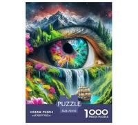 Puzzle Sailboat 1000 Pieces for Adults Jigsaw Educational Games The Eye Of Truth Decoration Puzzle Gifts for Men for Both Adults And Children 70x50cm/1000pcs