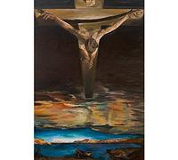 Puzzle Salvador Dali Adults Puzzle Jigsaw 1000 Pieces, Christ of Saint John of the Surrealist Religious Puzzles, Intellectual Toys Game 38 * 26cm