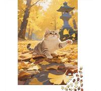 Puzzle Scottish Fold 1000 Pieces Challenge Toy for Adults Serene Forest Impossible Jigsaw Puzzles 1000 Piece Educational Game Puzzle Gifts 1000pcs (75x50cm)