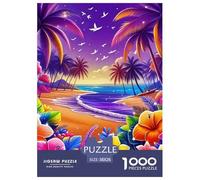 Puzzle Seaside Scenery 1000 Piece Jigsaw Challenge Toy Coastal Theme Home Decoration Ladies' Gifts for Both Adults And Children 38x26cm/1000pcs