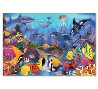 Melissa & Doug Underwater Floor (48 pc) | Puzzles for 3+ year olds | Children and toddler activities | Sea life and fish toys | Developmental Toy | 3+ | Gift for Boy or Girl