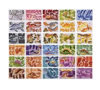 Puzzle Set, Learning Game Kit, 3.35x2.28 Inches Educational Paper Craft with Assembly Design, Lightweight Paper Material, Creative Build Puzzle with Simple Structure, Kids Study Use for Classroom