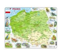 Puzzle Set Poland Physical Map With Animals Maxi Mieredu Puzzle