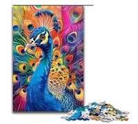 Puzzle Sfor Adults 1000 Piece Animal Peacock Wooden Puzzles 1000 PCS(75x50cm)