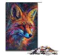 Puzzle Sfor Adults 1000 Piece Art Colourful Fox Paper Puzzles 1000 PCS(38x26cm)