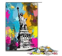 Puzzle Sfor Adults 1000 Piece Art Statue of Liberty Paper Puzzles 1000 PCS(38x26cm)