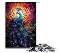 Puzzle Sfor Adults 1000 Piece Color Painting Peacock Wooden Puzzles 1000 PCS(75x50cm)